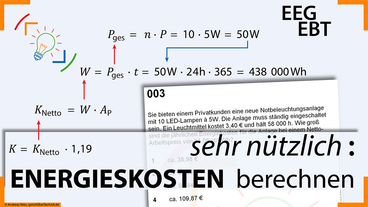 Energiekosten Berechnen – Sprich-über-Technik.de