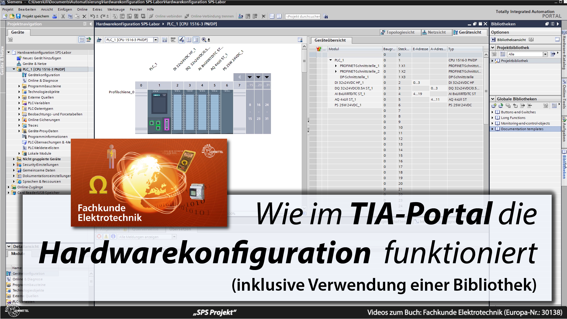 Hardwarekonfiguration Im TIA-Portal Mit Bibliothek – Sprich-über-Technik.de